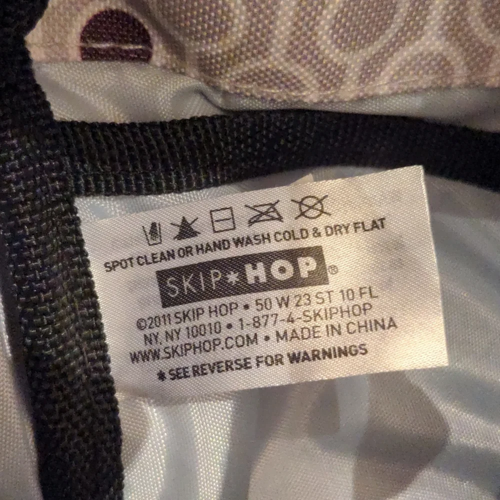 Skip Hop Black and Gray Geo Print Diaper Bag